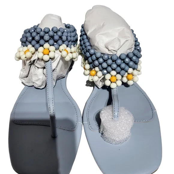 Katy Perry Gardener Anklet Sandal Blue 8 - Picture 7 of 8